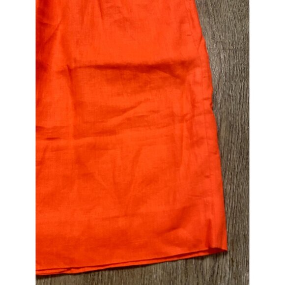 J.Crew Orange Lined Pencil Skirt with Pockets Size XXS 2260 - Picture 2 of 5